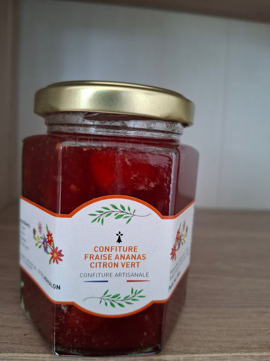 Confiture de Fraise ananas Citron vert
